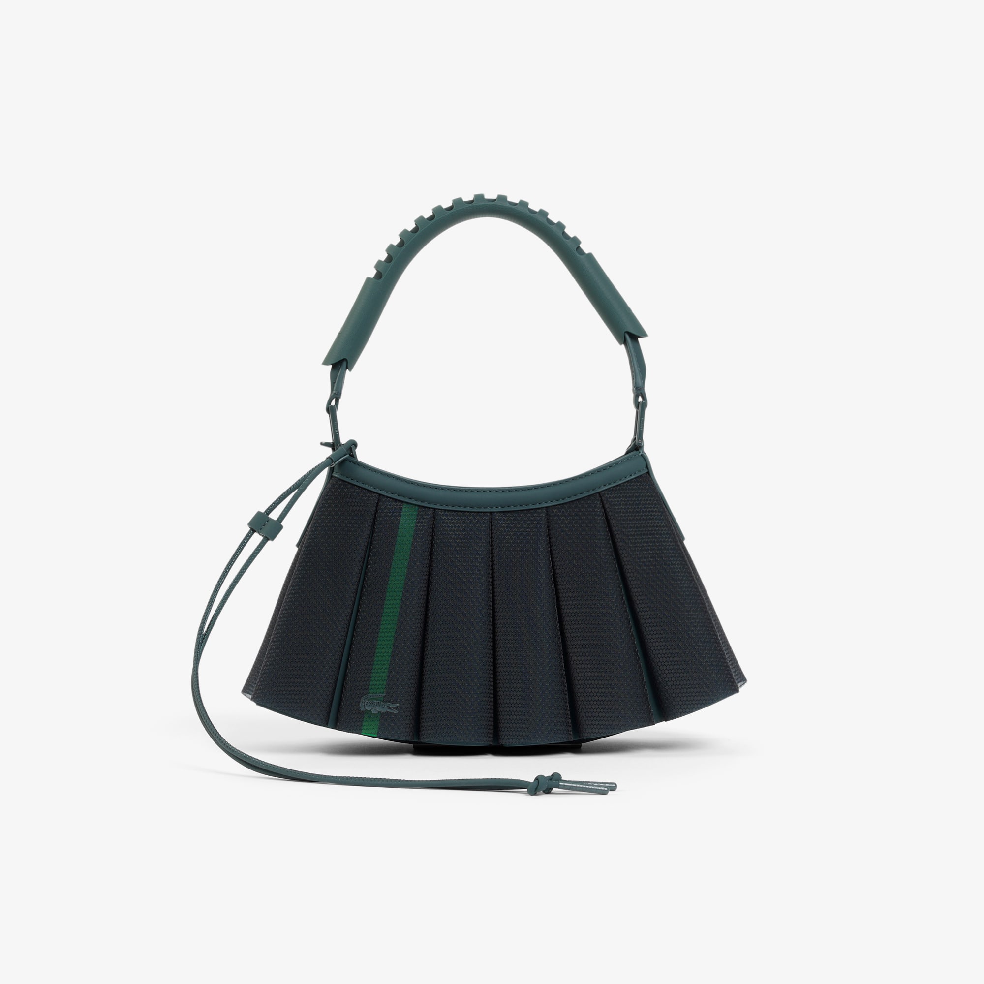 Lacoste Runway Small Leather Mesh Lenglen Purse - One Size