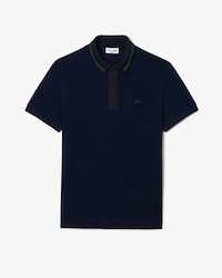 Men's Regular Fit Contrast Neck Smart Paris Polo