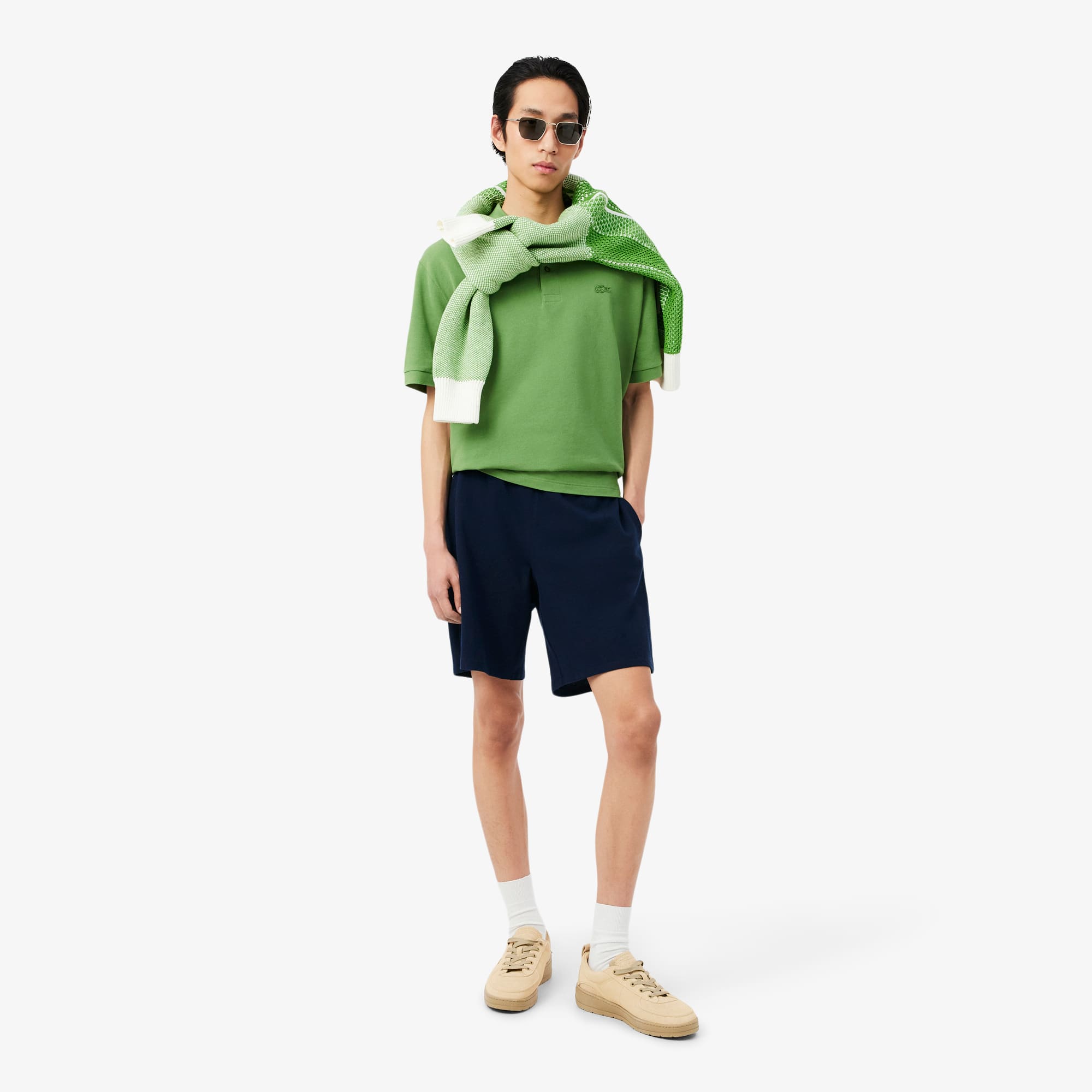 Piqué Relaxed Fit Shorts - Shorts & Swim - New In 2026 | Lacoste
