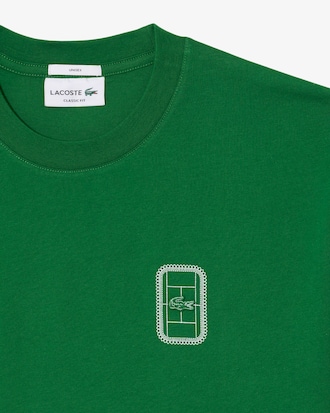 Tennis Print Cotton Jersey T-shirt