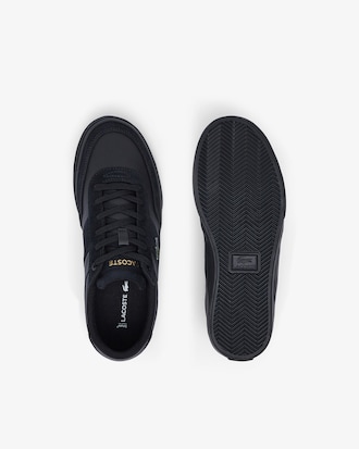 Men's Lacoste Court-Master Pro Leather Tonal Trainers