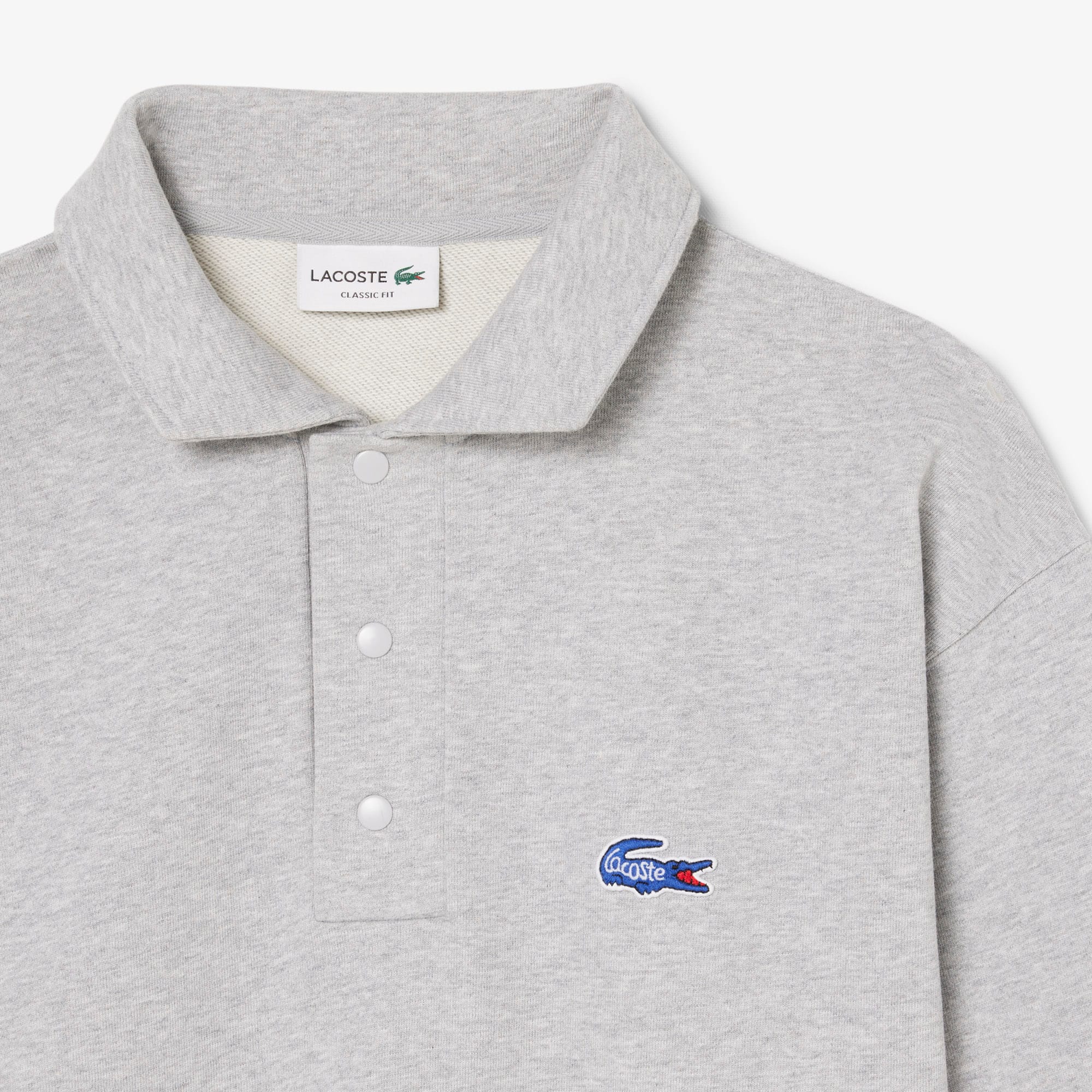Fleece Polo Collar Sweatshirt