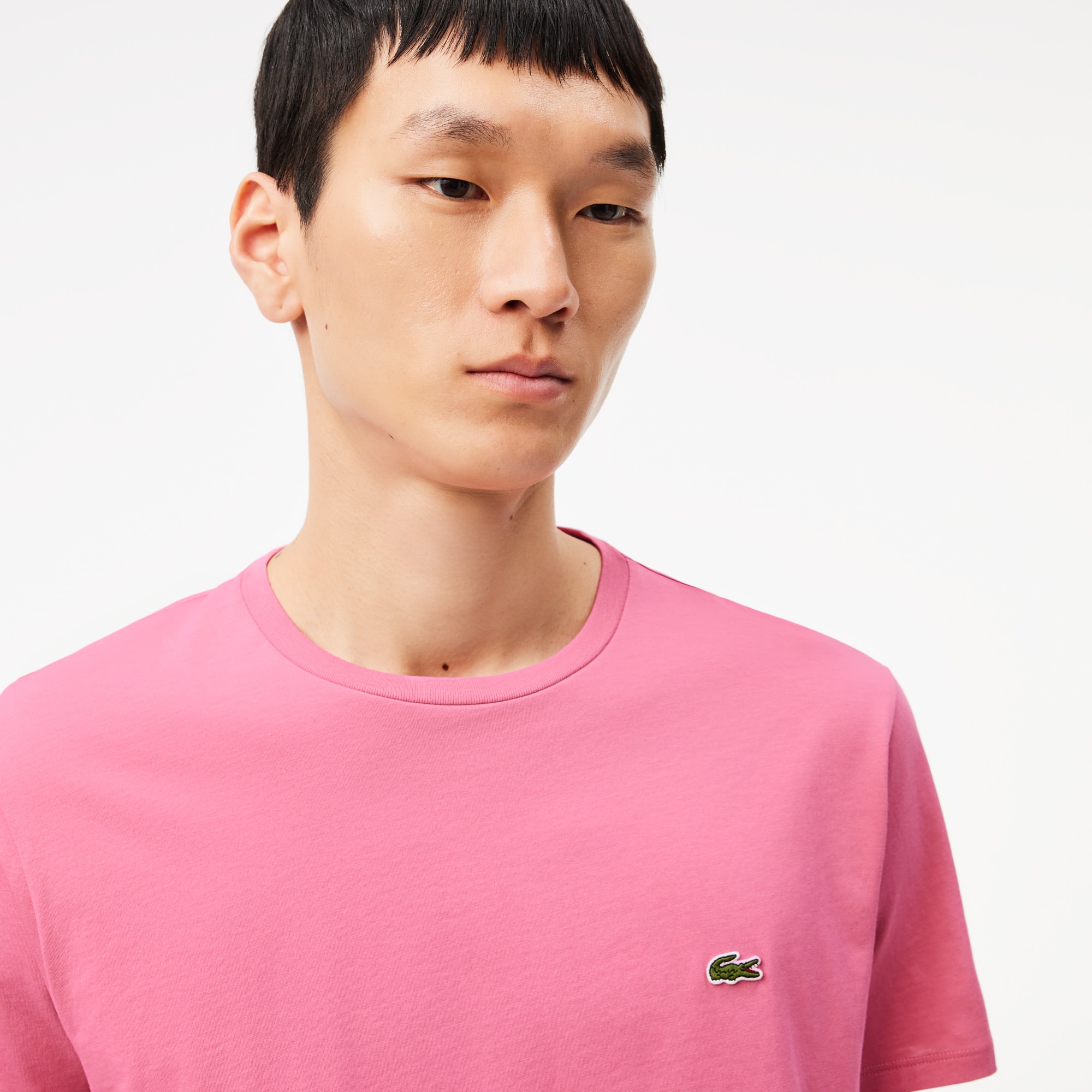 Lacoste Crew Neck T Shirt Pink | Mainline Menswear United States