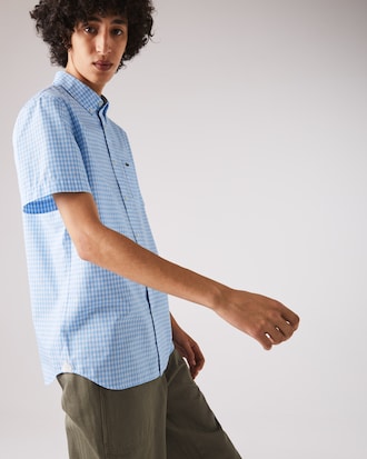 Men's Regular Fit Gingham Poplin Shirt