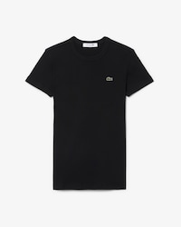 Playera de Corte Slim de Algod&oacute;n Acanalado para Mujer