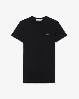 Playera Para Mujer De Corte Slim De Algod&oacute;n Acanalado