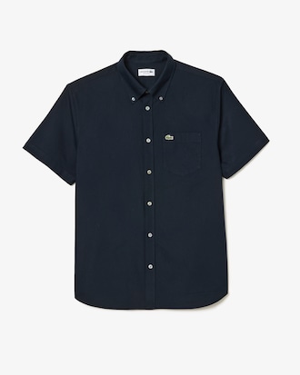Chemise homme regular fit Oxford manches courtes en coton
