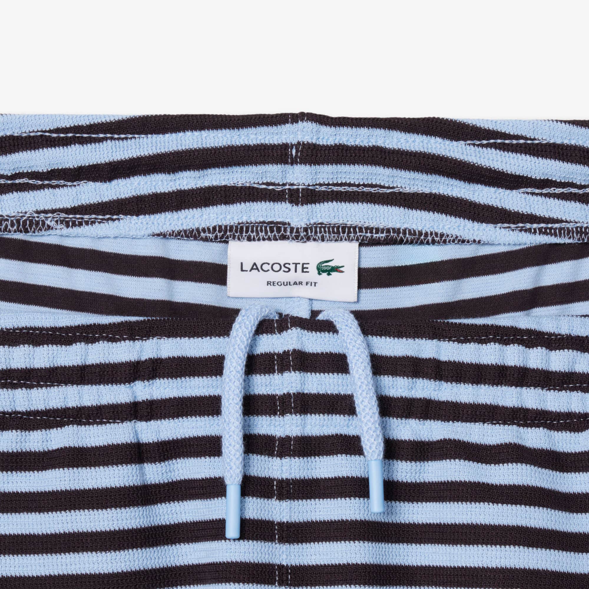 Regular Fit Striped Cotton Shorts