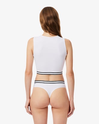 Cotton Stripe Waist String Briefs