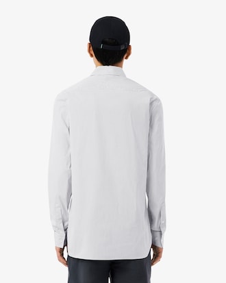 Slim Fit Striped Stretch Poplin Shirt