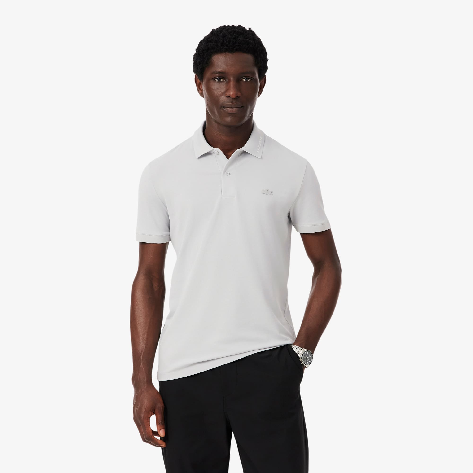 Slim Fit Branded Piqué Polo