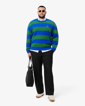 Men's Relaxed Fit Fuzzy Knit Sweater