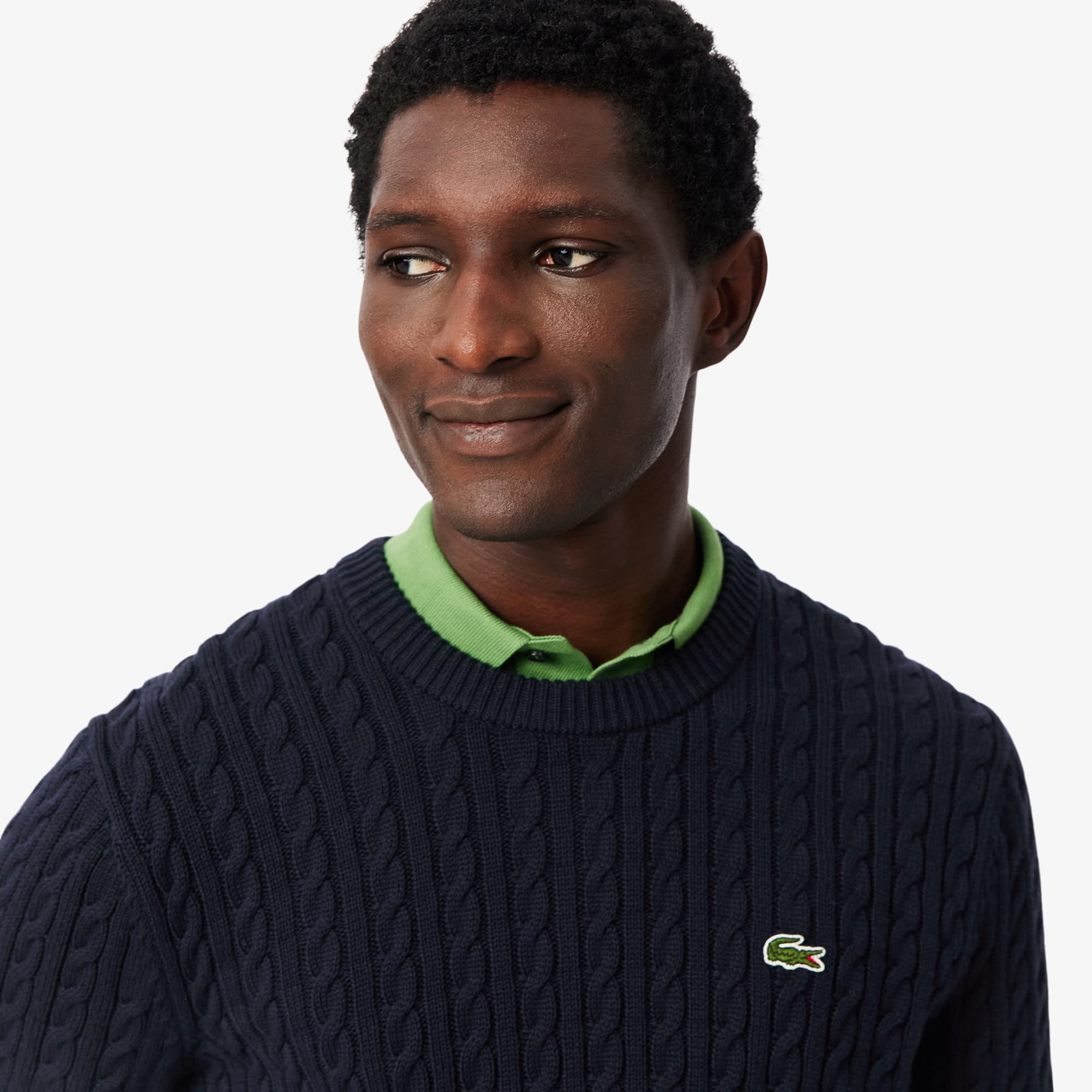 Men's Cable Knit Cotton Sweater - Sweaters & Sweatshirts - New In