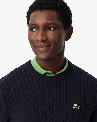 Men's Cable Knit Cotton Sweater