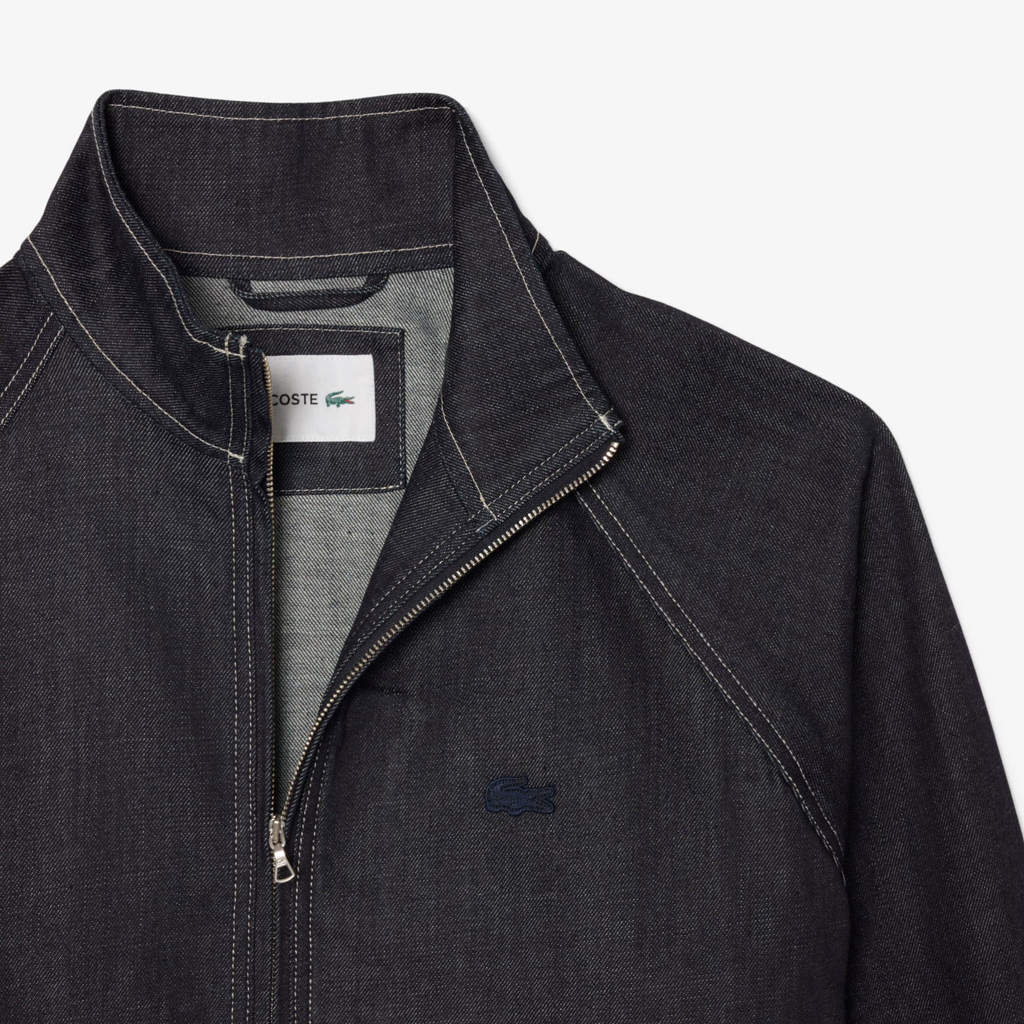 Oversized Zipped Denim Jacket