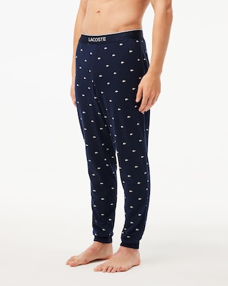 Men's Crocodile Motif Pajama Pants