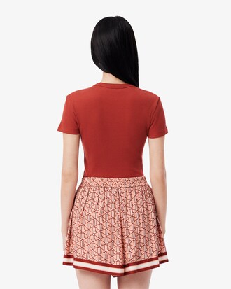 Playera Para mujer de corte slim de algod&oacute;n acanalado