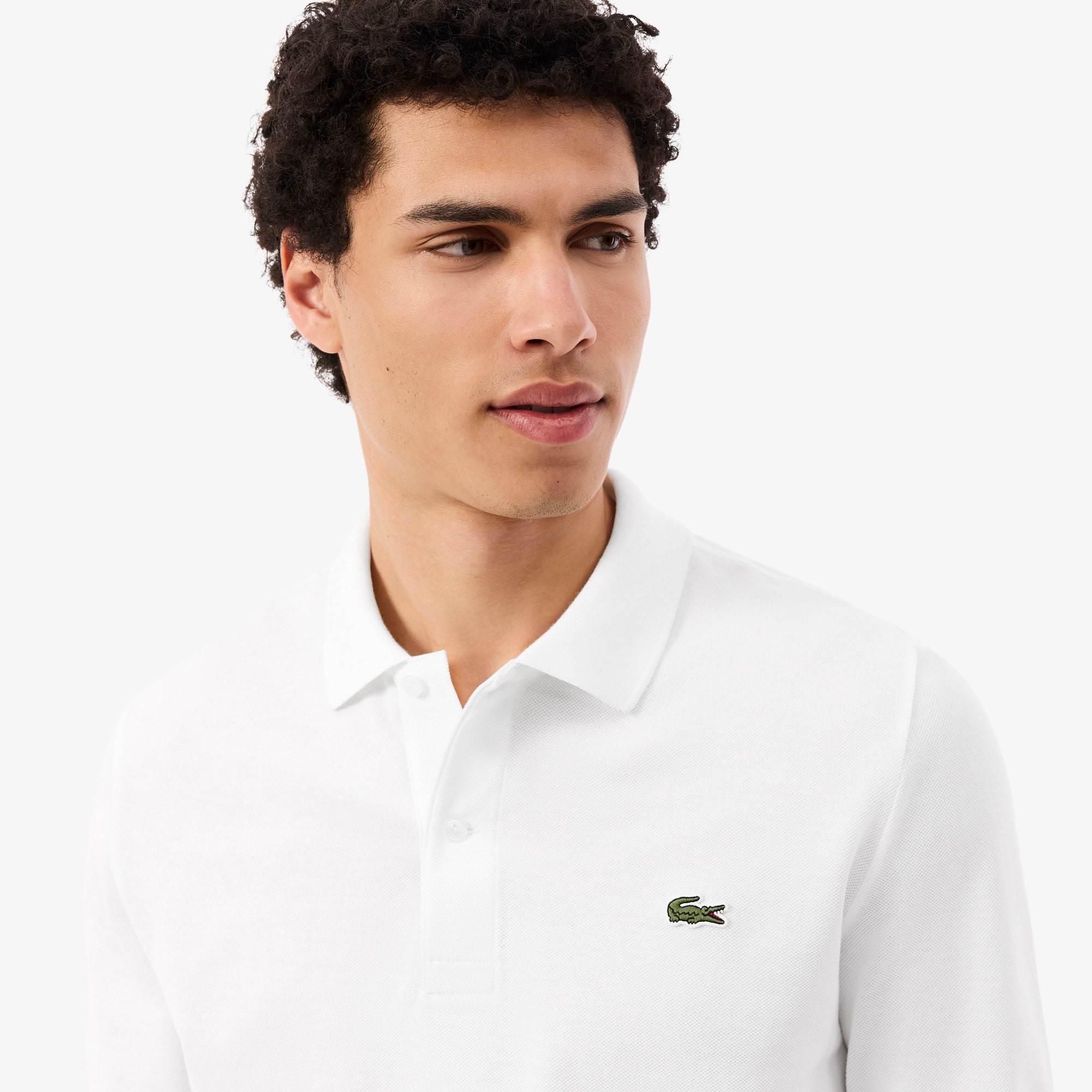 Men's Slim Fit L.12.12 Long Sleeve Polo - Polo Shirts - New In