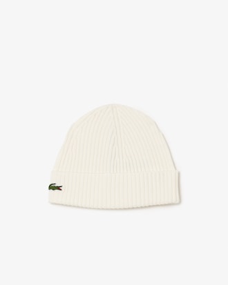 Gorro De Lana Cepillada De Punto Acanalado