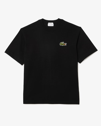 Unisex Loose Fit Heavy Cotton Badge T-Shirt