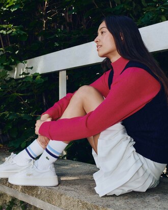 Sneakers de mujer Carnaby de piel y plataforma con monograma