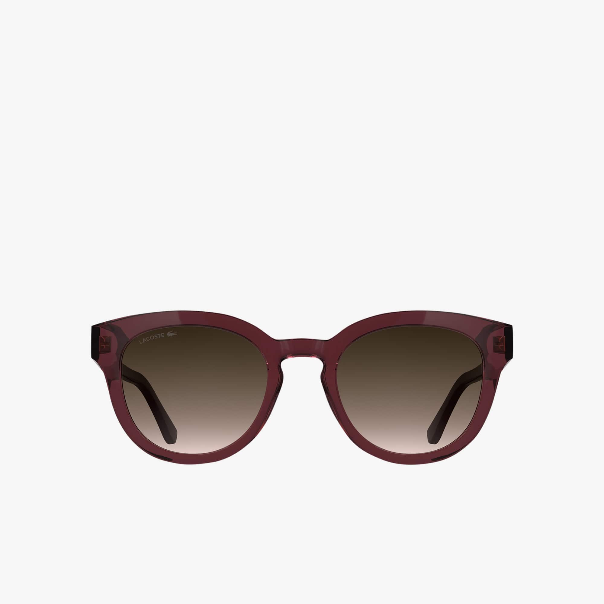 Lacoste Monogram Oval Glasses - One Size In Red