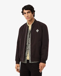 Retro Badge Water-Repellent Bomber Jacket