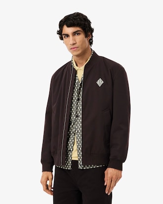 Retro Badge Water-Repellent Bomber Jacket