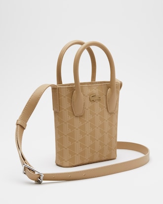 Minicartera de mujer con monograma estampado