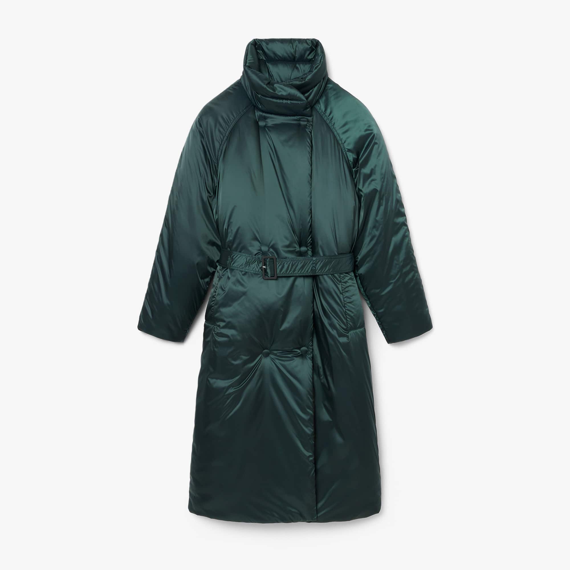 Runway Long Iridescent Puffed Jacket