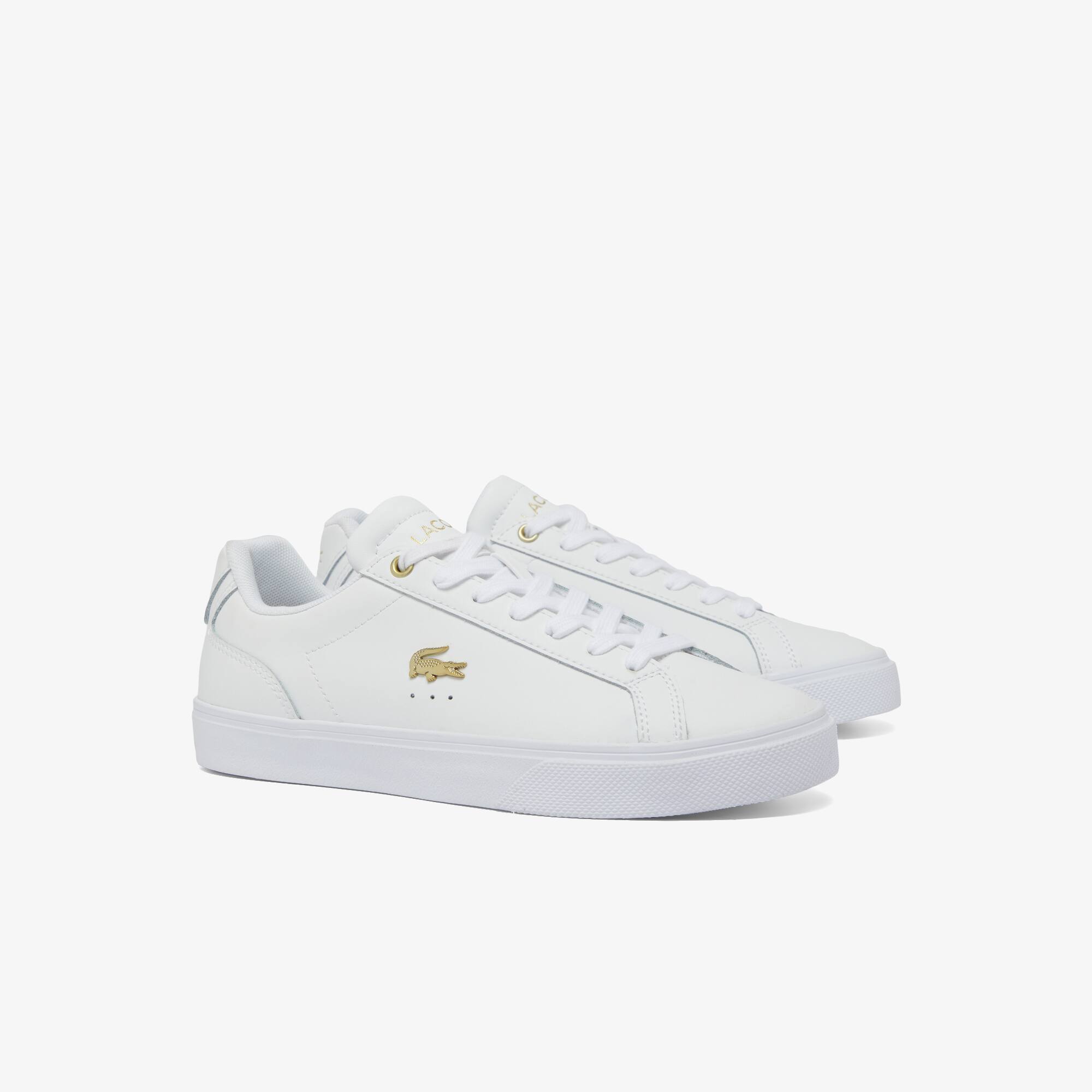 LACOSTE スニーカー ホワイト ゴールド Women's Lerond Pro Leather Sneakers - Women's Collection - New In