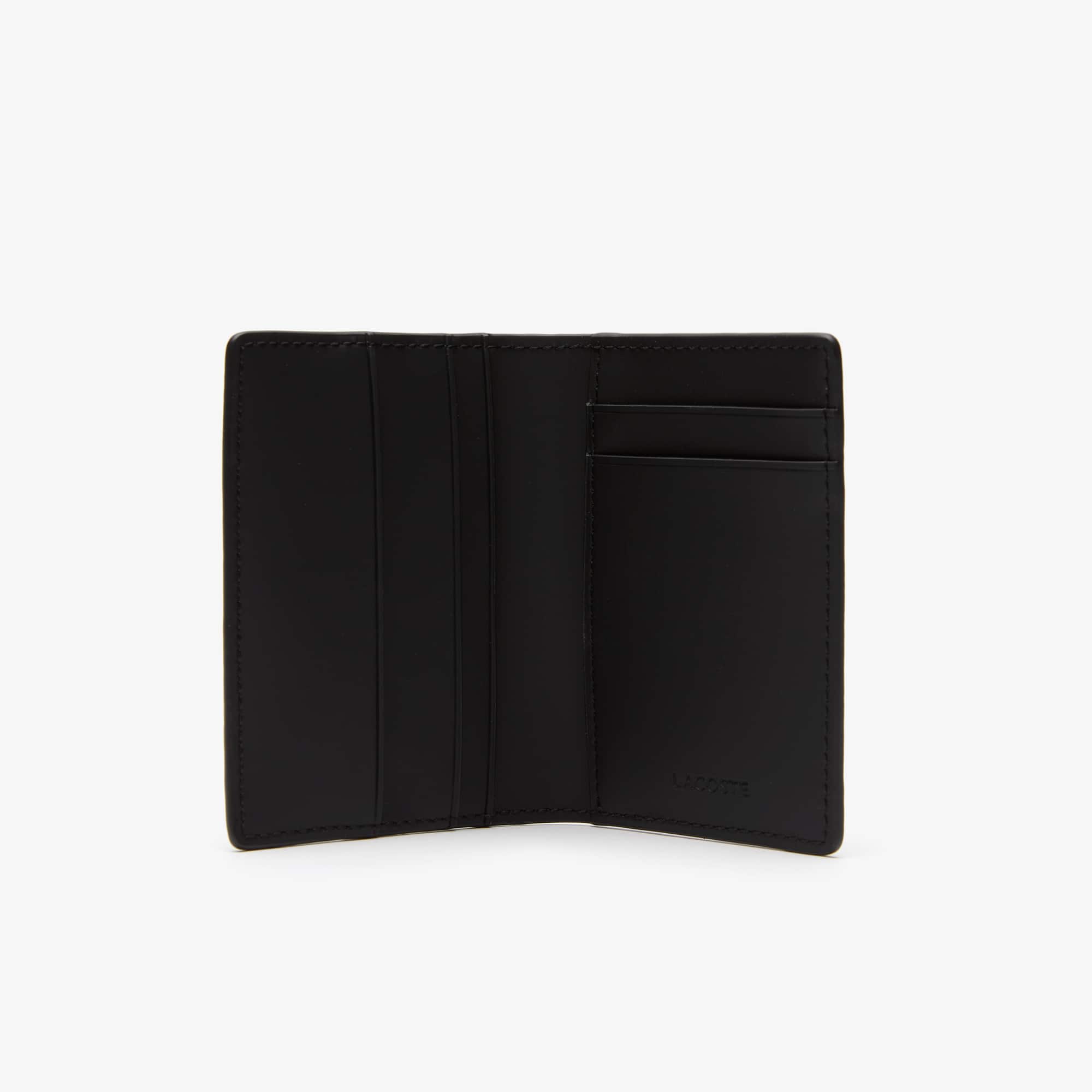 ★LACOSTE★ Men's The Blend Pocket Organizer Black NH4134L54 Men's The Blend Vertical Card Holder - Wallets & Small