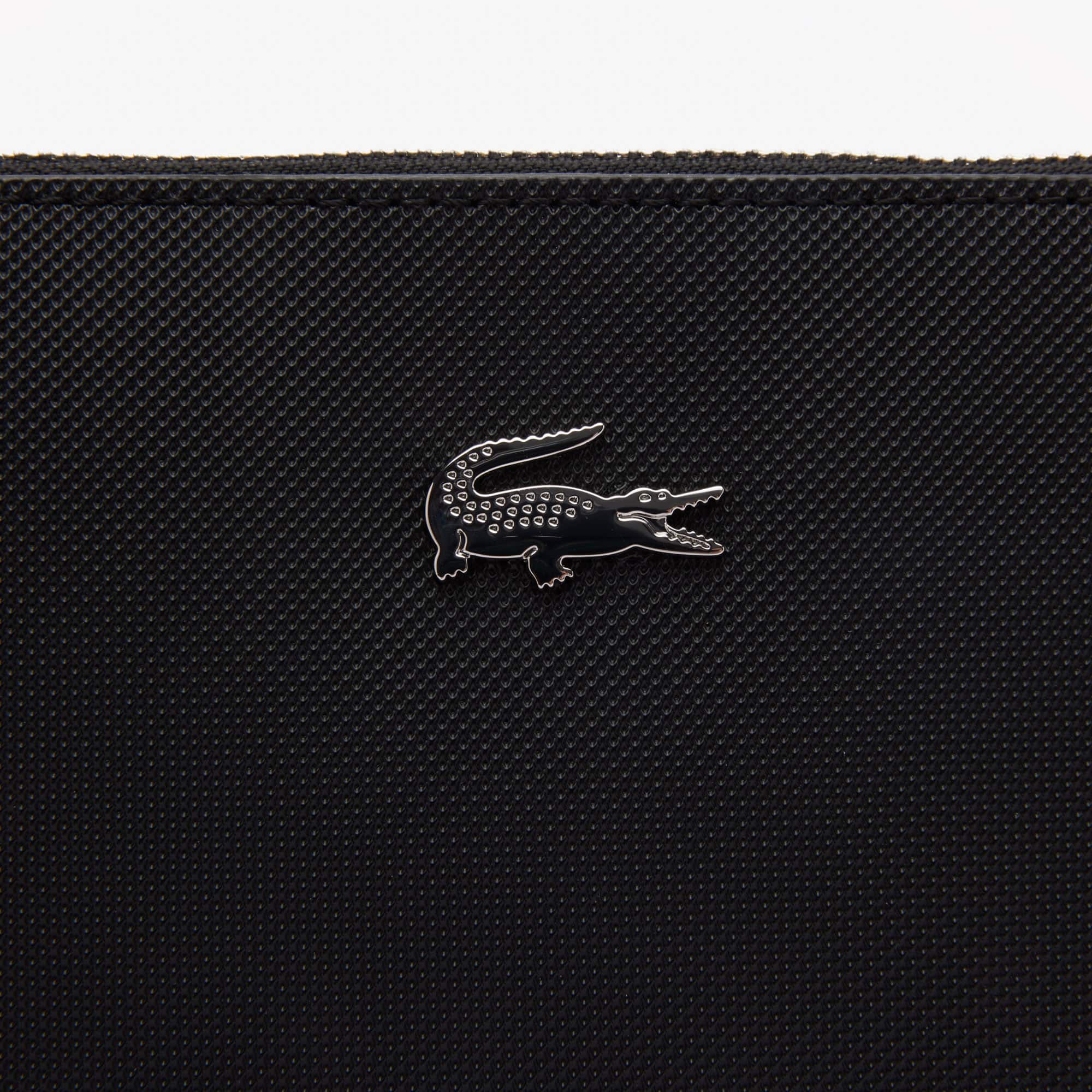 【LACOSTE】ANNA Clutch_NF2791A (BLACK)〜クラッチバッグ Women's Anna Piqué Canvas Pouch - Bags - New In 2025 | Lacoste
