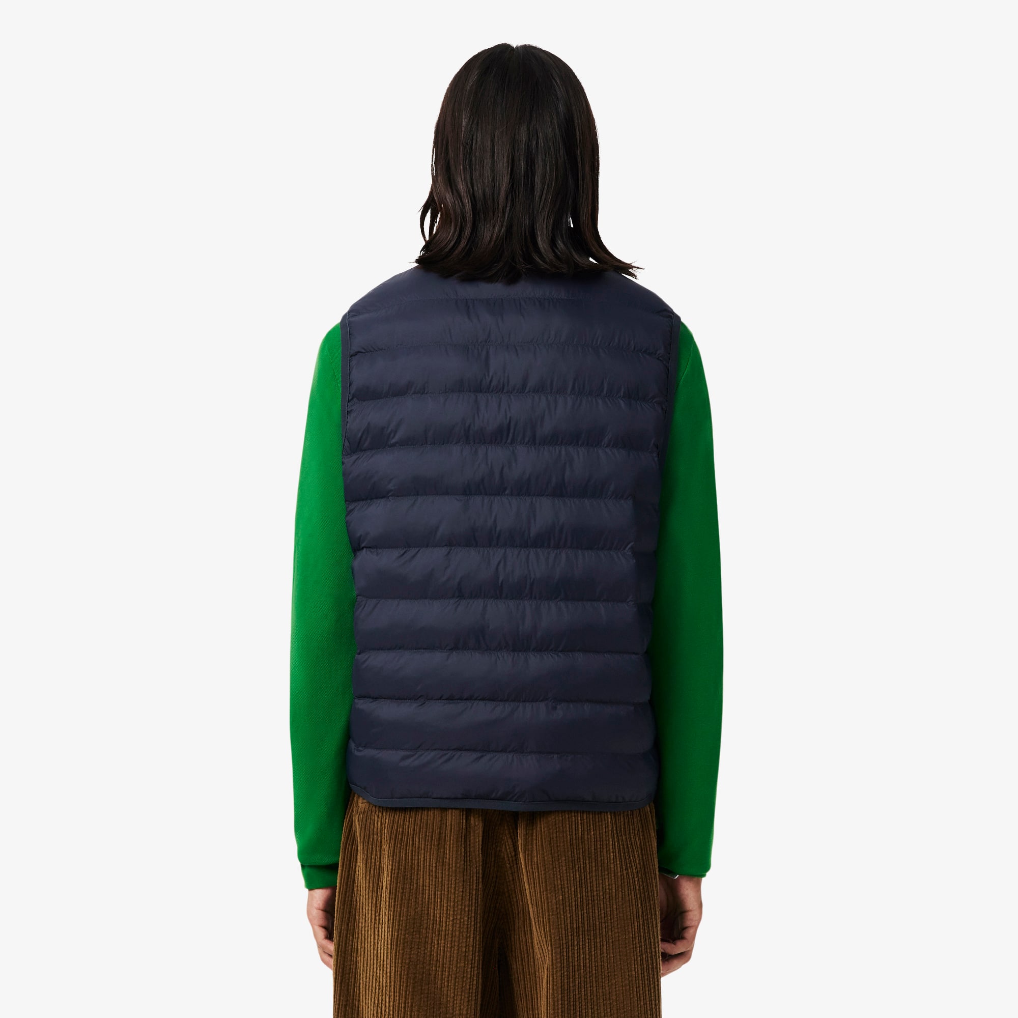 Water-Repellent Puffed Windbreaker Vest