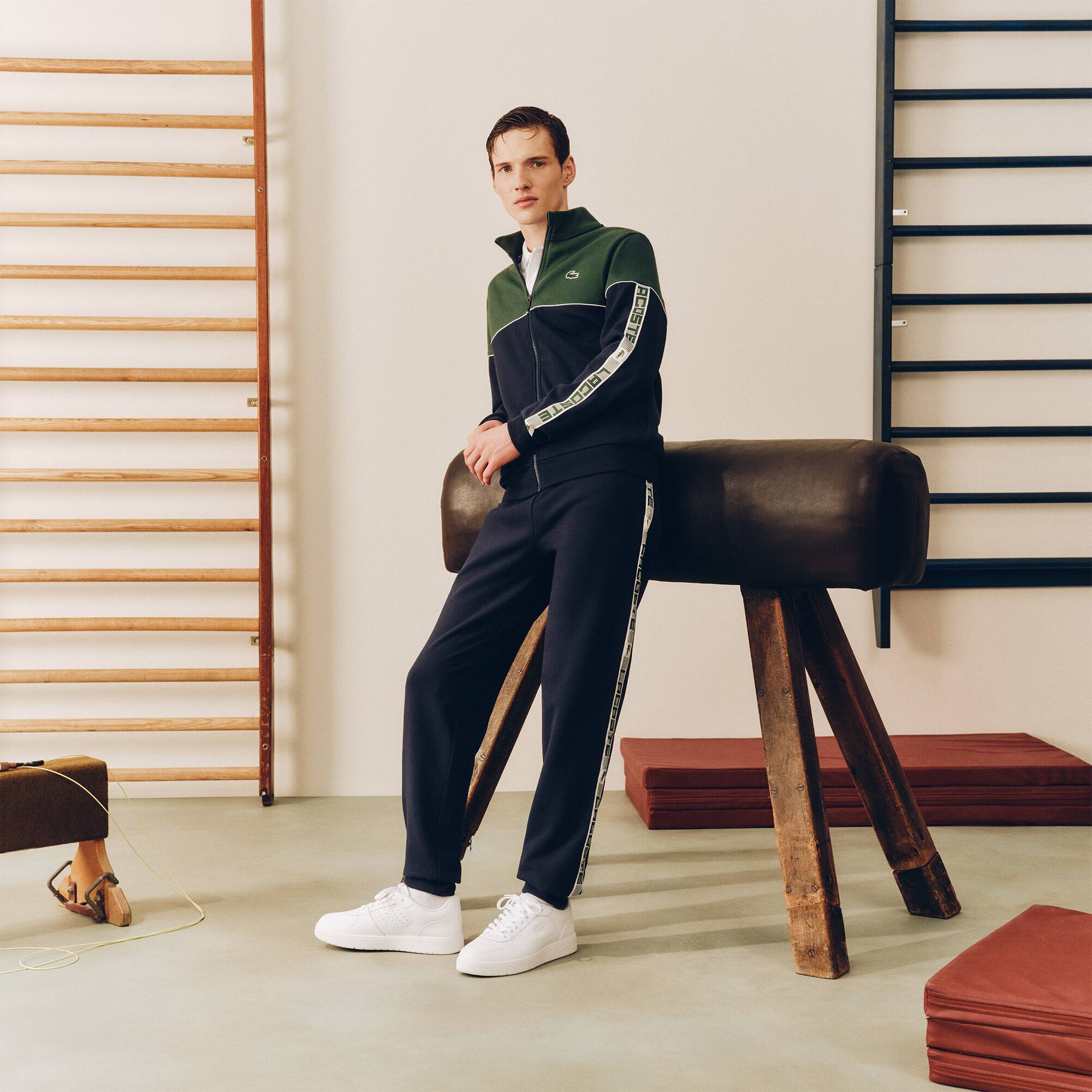 Men's Tennis Zip-Up Colorblock Sweatshirt - Sweaters & Sweatshirts