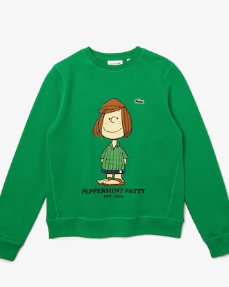 Women’s Lacoste x Peanuts Crew Neck Organic Cotton Sweatshirt