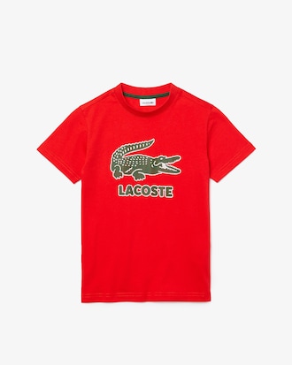 Kids' Crew Neck Vintage Logo Cotton T-Shirt