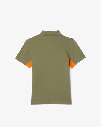 Kids' Contrast Band Petit Piqué Polo