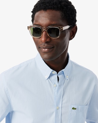 Men's Regular Fit Gingham Poplin Shirt