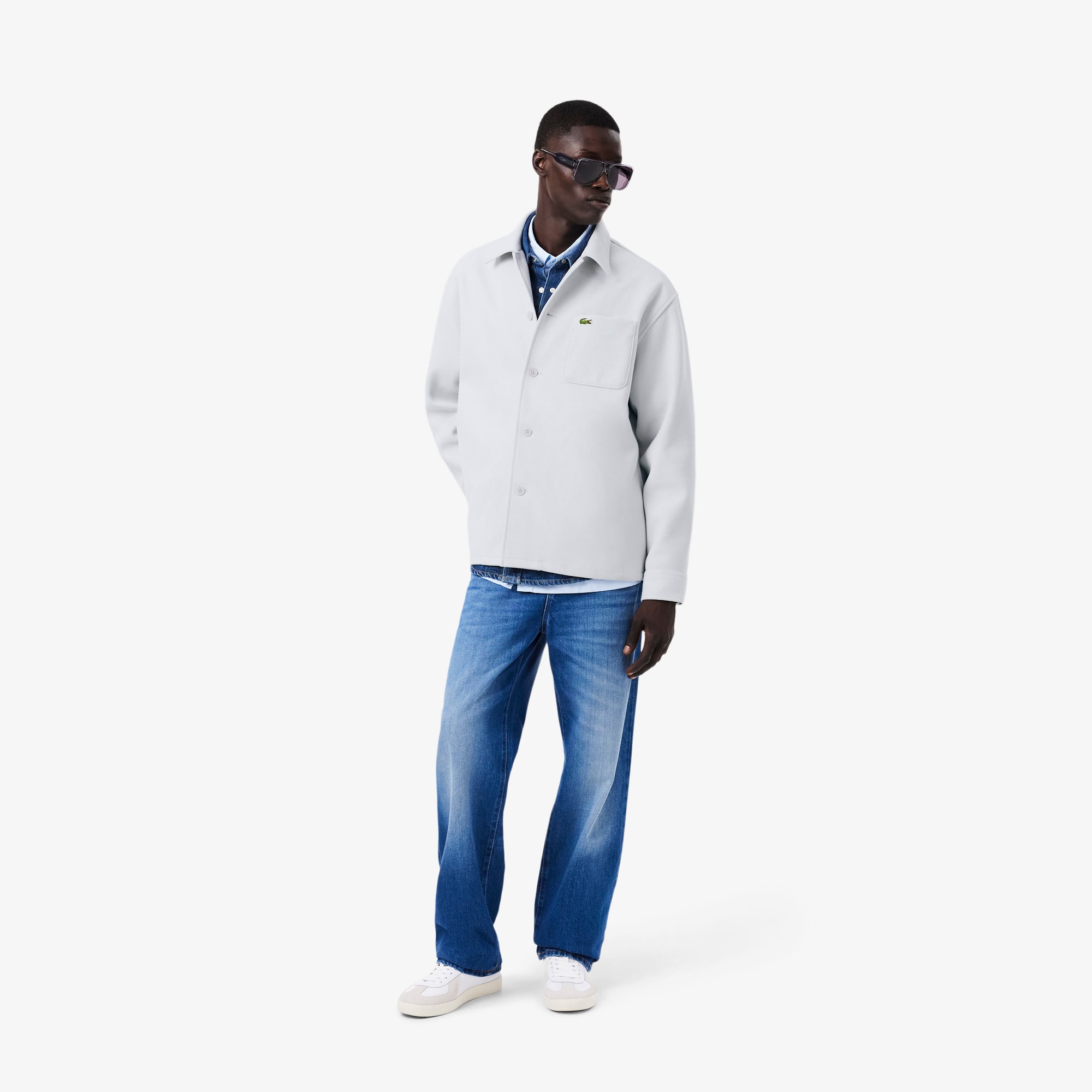 Heavy Flannel Overshirt - Button Down Shirts - New In 2026 | Lacoste