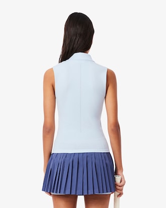 Women's Sleeveless Stretch Knit Tennis Polo