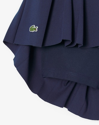 Girls' Oxford Cotton Pleated Skirt