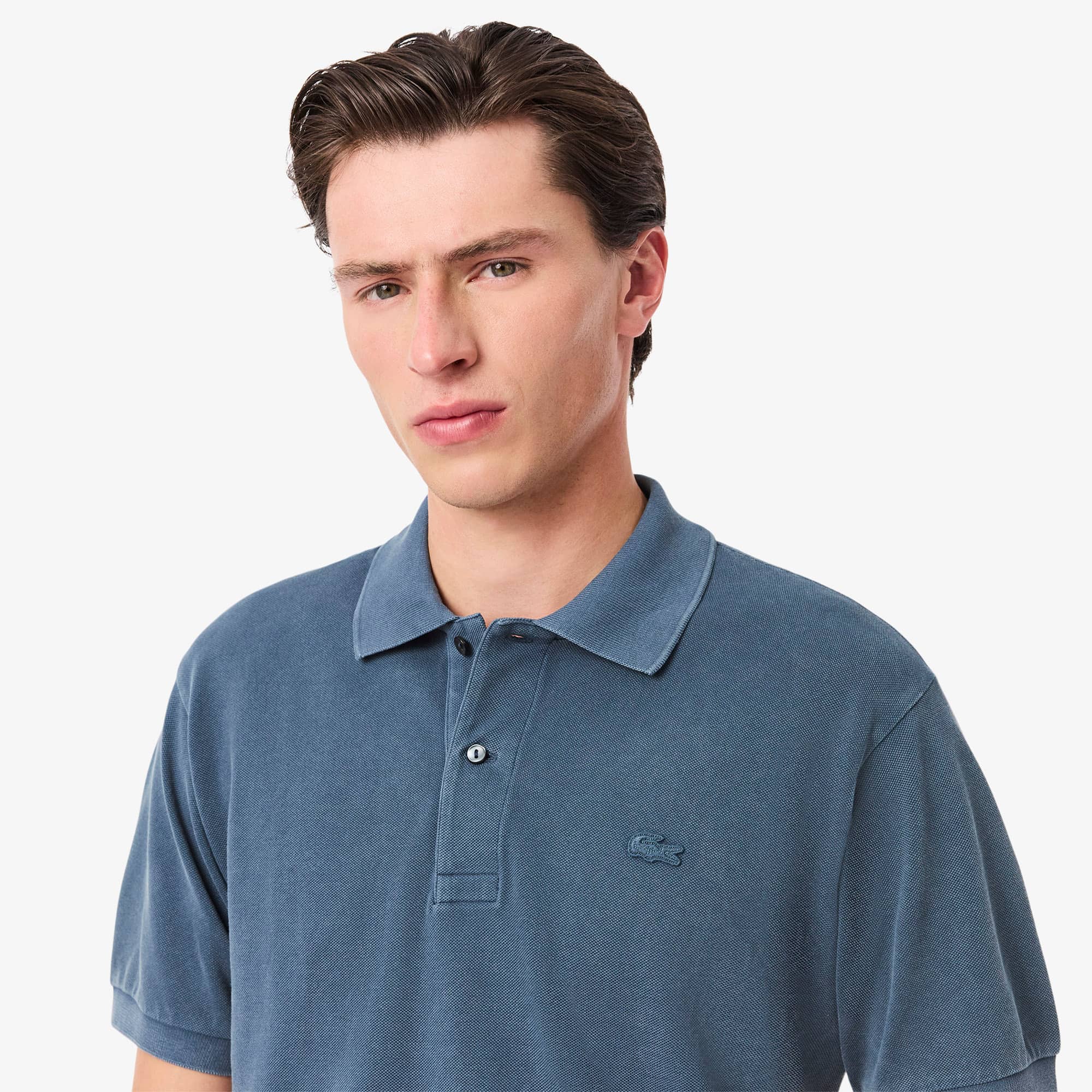 LACOSTE クラシックフィット ブルーポロシャツ US L LACOSTE ラコステ L.12.12 ポロシャツ ライト メンズ 半袖