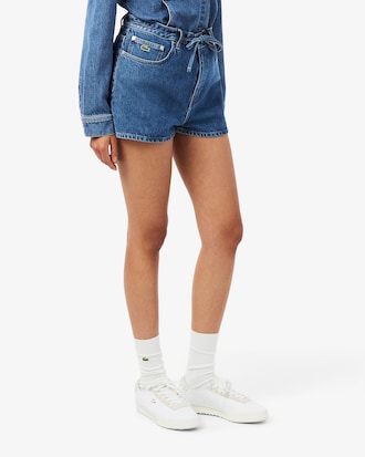 Cotton Denim Shorts