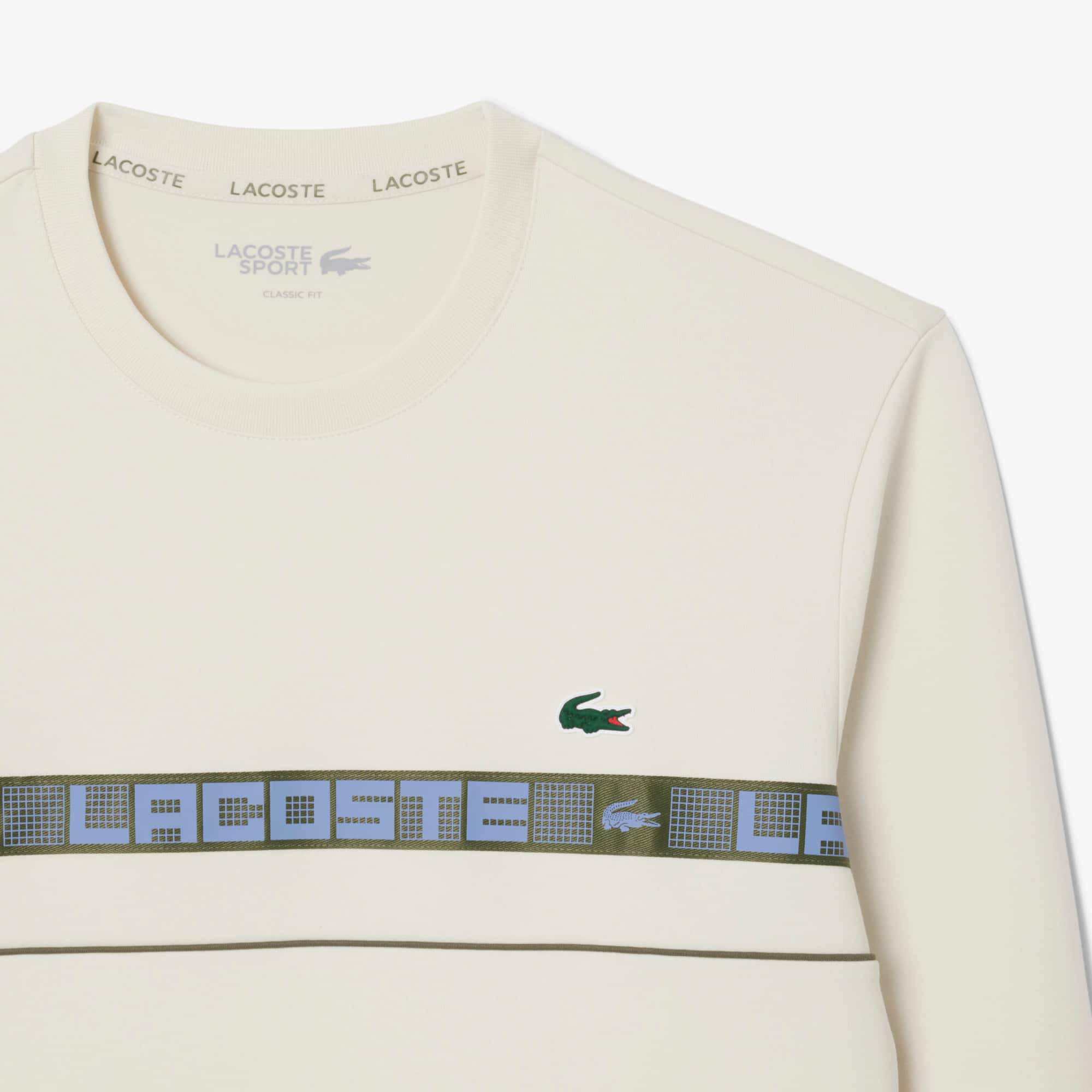 Men's Branded Stripe Tennis Sweatshirt - Sweaters