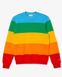 Men&rsquo;s Lacoste x Polaroid Colour Striped Fleece Sweatshirt