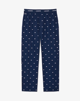 Printed Poplin Pajama Pants