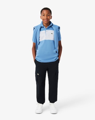 Colorblock Petit Piqu&eacute; Polo Shirt