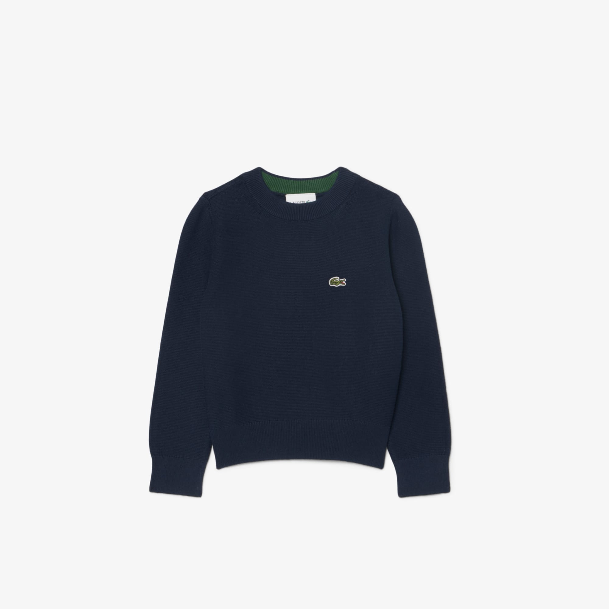 Lacoste Unisex Cotton Crew Neck Sweater - 7 Years