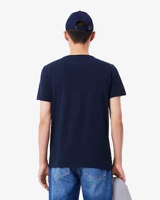 Playera ligera de algodón Pima con cuello en V para hombre